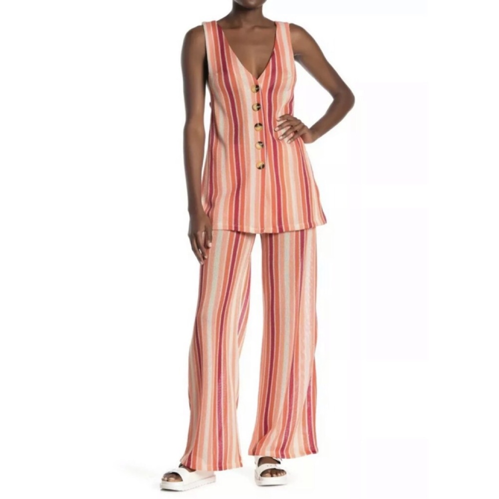 Free People Outfit Set Bridget Sunset Striped 90s Look